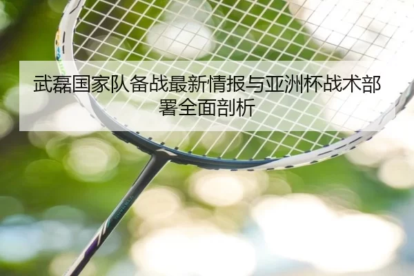 武磊国家队备战最新情报与亚洲杯战术部署全面剖析